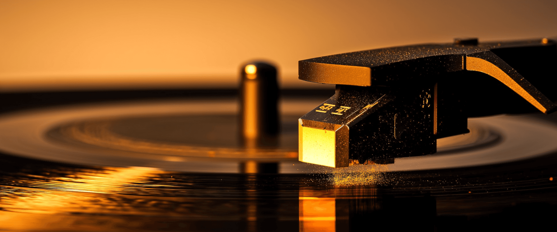 Turntable con vinyl spinning